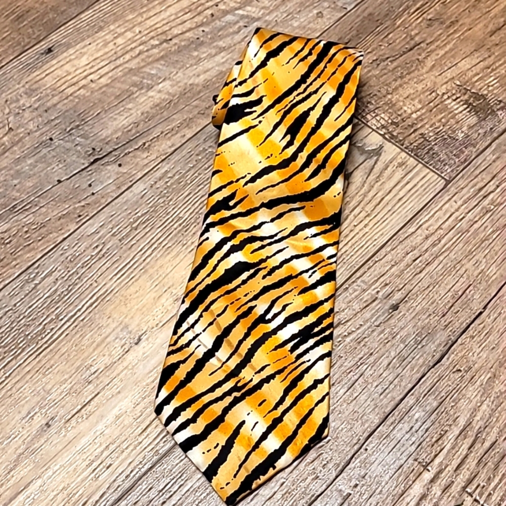 Antonio Ricci Couture Silk Tiger Tie